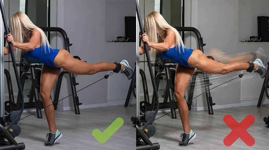 Ошибка при выполнении упражнений: резкие движения