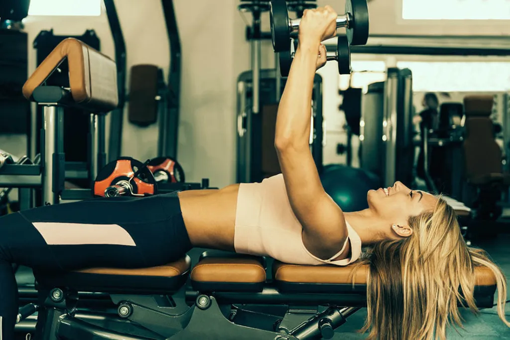 Французский жим с гантелями