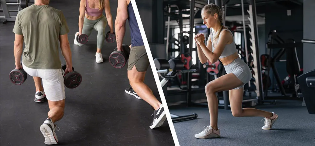 Ошибки при выполнении выпадов вперед