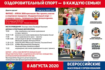 Праздник «Оздоровительный спорт — в каждую семью».