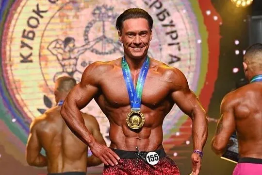 Чемпион пляжного бодибилдинга в Санкт-Петербурге